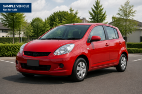 SAMPLE — Red Compact Hatchback — Not for Sale
